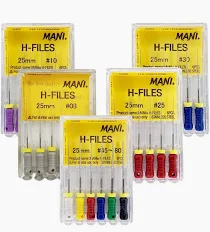 Trâm tay giũa ống tủy hình tròn H-Files Mani