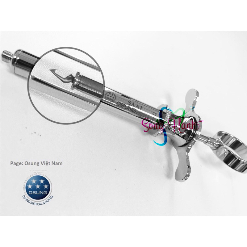 Bơm tiêm rút ngược, có móc