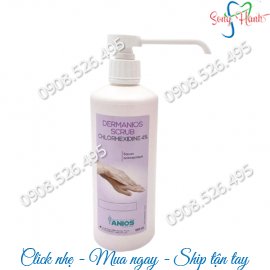 Dung dịch rửa tay Anios Dermanios Scrub Chlorhexidine 4%