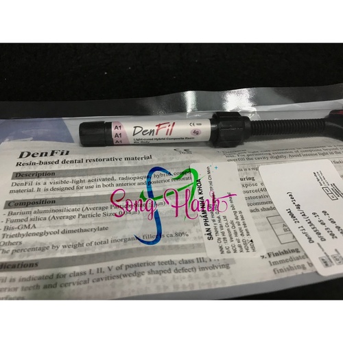 Vật liệu trám răng - Composite đặc Denfil Hàn Quốc (4g)