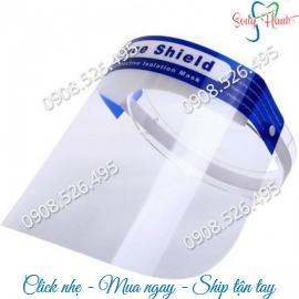 Kính che mặt (full face shield) nha khoa, ngăn giọt bắn, bảo hộ y tế, bảo hộ lao động, nấu ăn