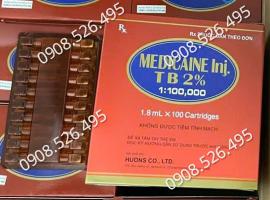 Tê đỏ Hàn Quốc - Tê Medicaine 2% - Hộp 100 ống
